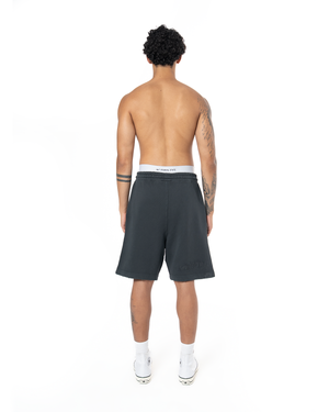 UNISEX GARMENT DYE SIGNATURE SHORT - BLACK