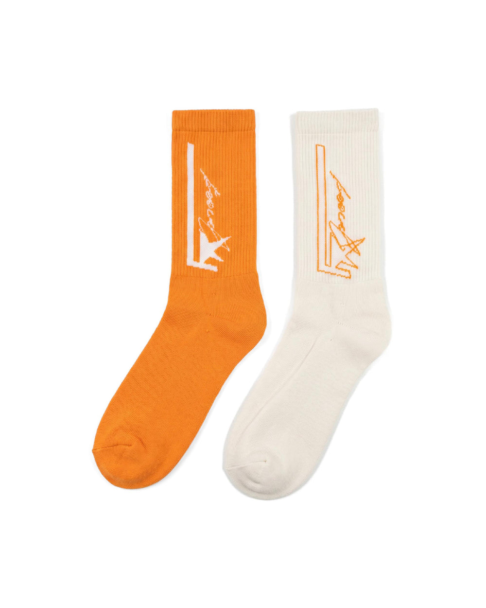F* STAR SOLE CREWS - ORANGE/WHITE