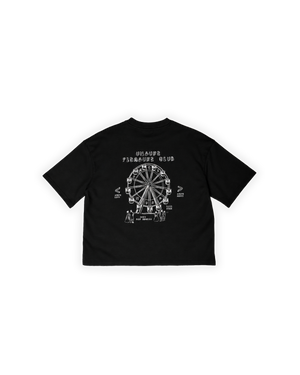 Pleasure Ferris Wheel Baskılı T-Shirt - Siyah