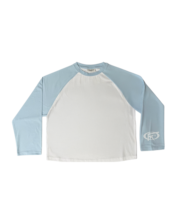 F*Star Reglan Uzun Kollu T-Shirt - Açık Mavi / Beyaz