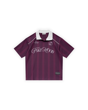 ERKEK OVERSIZE POLO YAKA JERSEY FAKEMOOD FORMA - MOR