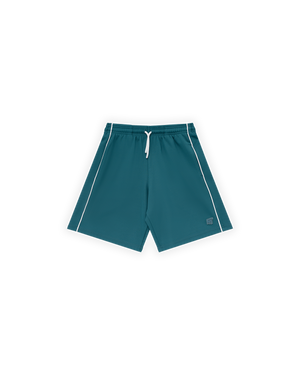 KADIN OVERSIZE JERSEY KUMAŞ FM ICON DETAYLI GOLF ŞORT - YEŞİL