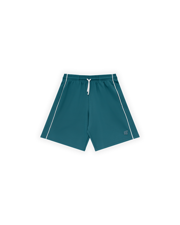 KADIN OVERSIZE JERSEY KUMAŞ FM ICON DETAYLI GOLF ŞORT - YEŞİL