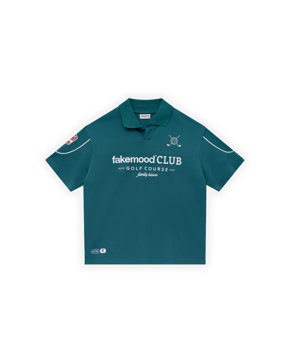 ERKEK OVERSIZE FAKEMOOD JERSEY POLO YAKA GOLF FORMA - YEŞİL
