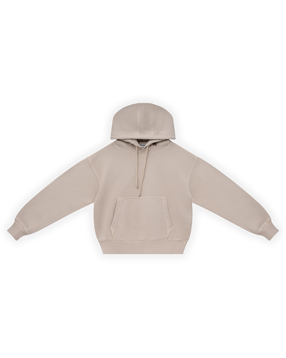 ERKEK OVERSIZE FM ICON NAKIŞLI HOODIE - BEJ