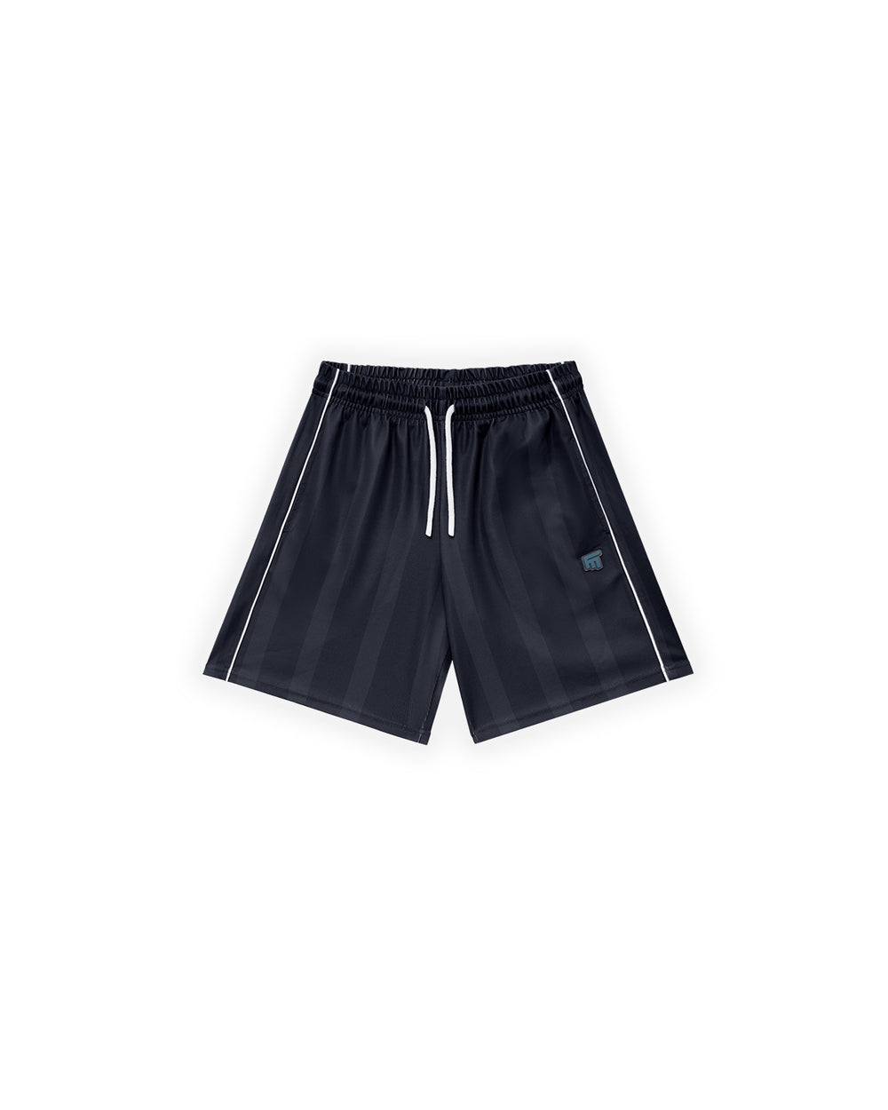 ERKEK OVERSIZE JERSEY KUMAŞ FM ICON LOGO DETAYLI ŞORT - SİYAH