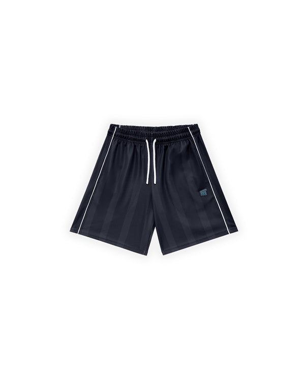 ERKEK OVERSIZE JERSEY KUMAŞ FM ICON LOGO DETAYLI ŞORT - SİYAH