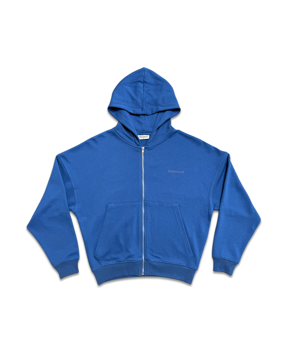 FM Essential Fermuarlı Hoodie - Mavi