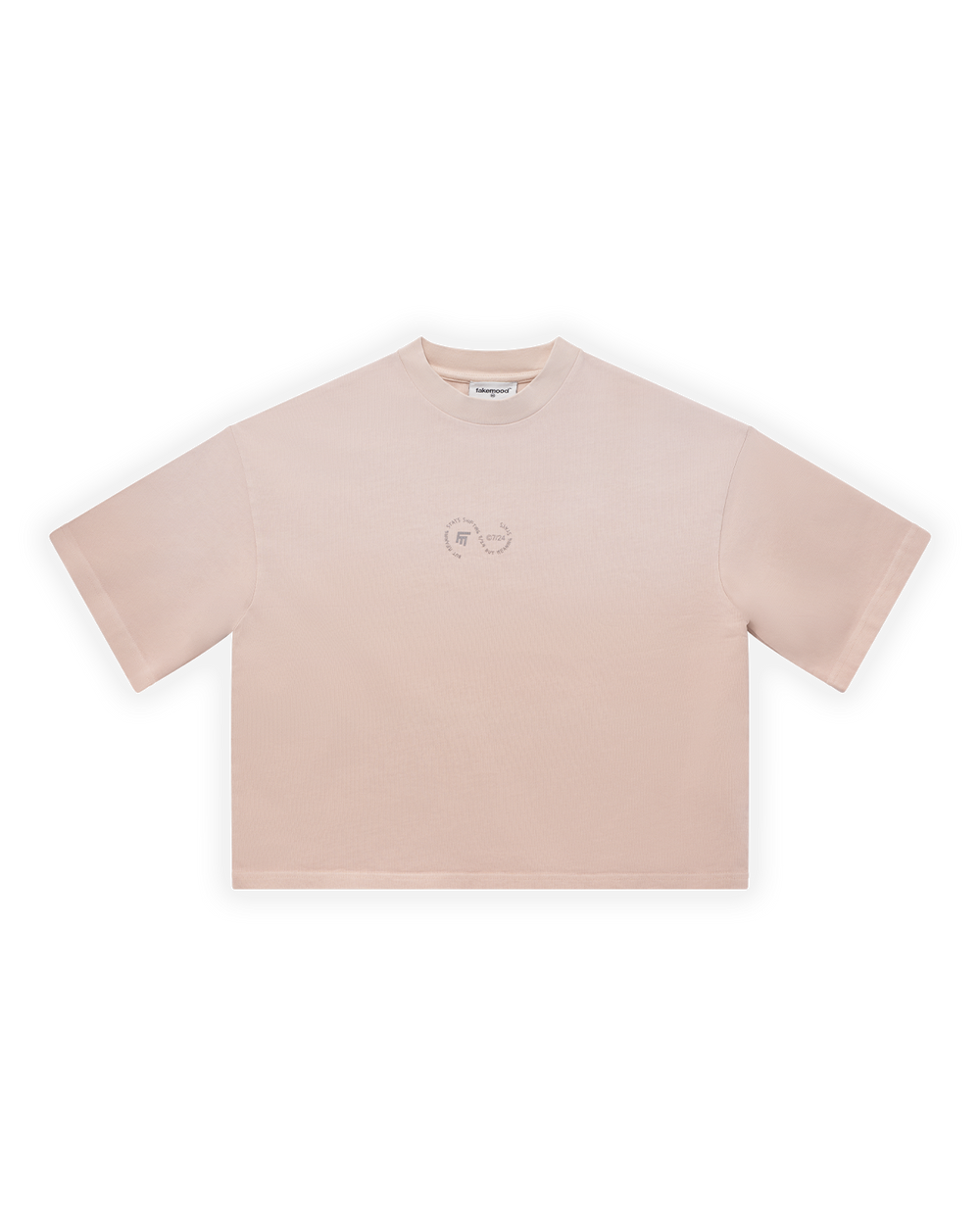 UNISEX BOXY FIT YIKAMALI SPREY EFEKTLİ BASKILI TİŞÖRT - PEMBE
