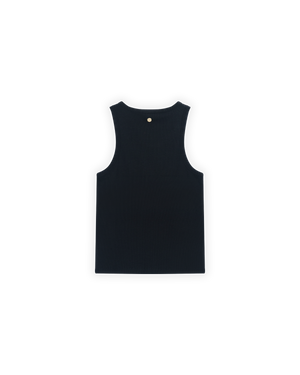 Logo Nakışlı Tank Top - Siyah