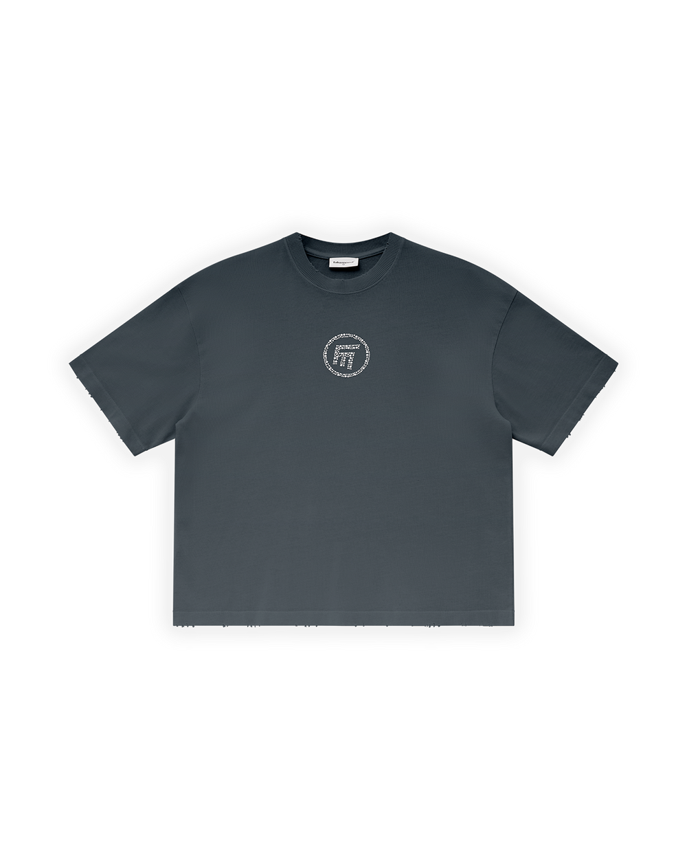 UNISEX OVERSIZE FM ICON YIPRATMALI TİŞÖRT - SİYAH