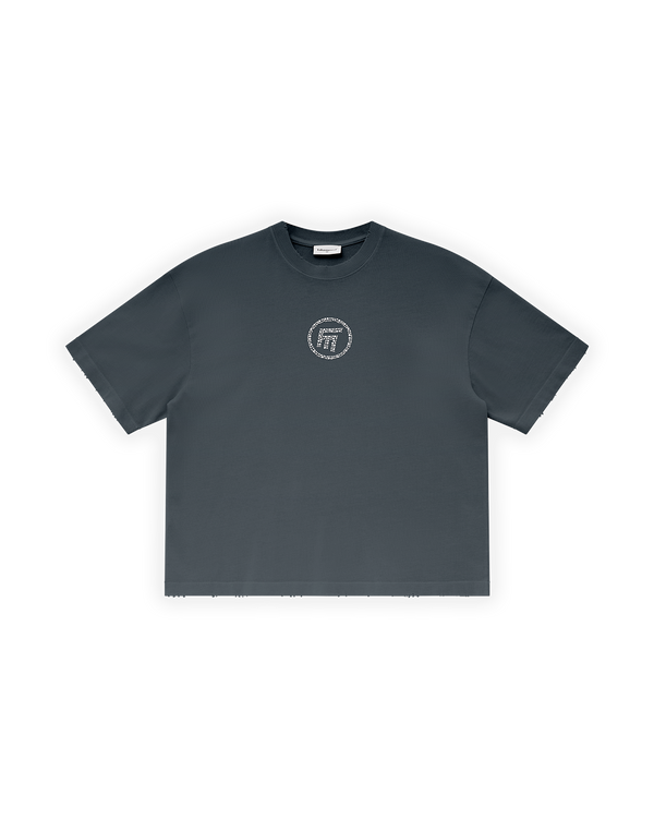 UNISEX OVERSIZE FM ICON YIPRATMALI TİŞÖRT - SİYAH