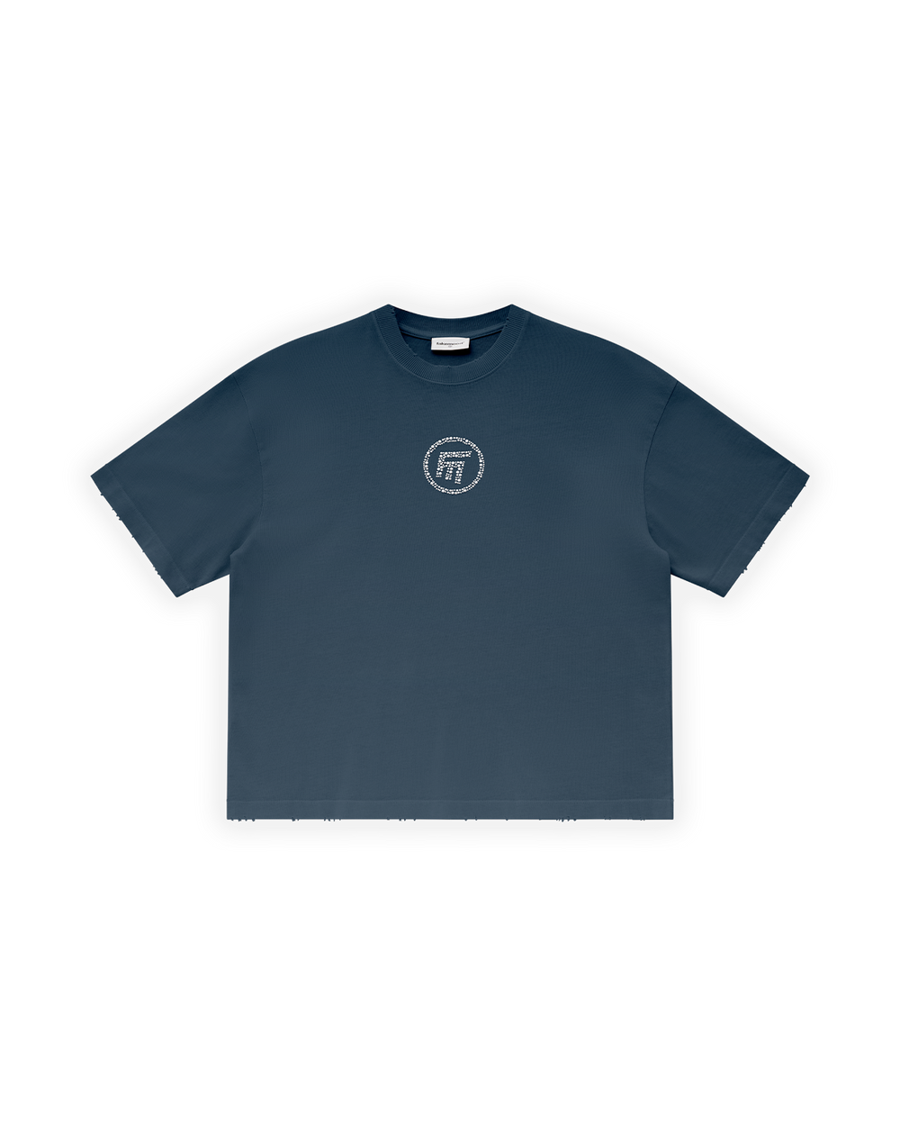 UNISEX OVERSIZE FM ICON YIPRATMALI TİŞÖRT - LACİVERT